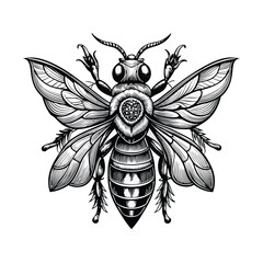 Old engraving style vector illustration