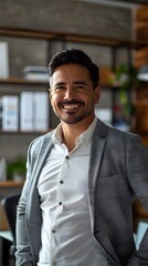 Obraz premium Business Owner Consulting with Insurance Agent in Office Setting