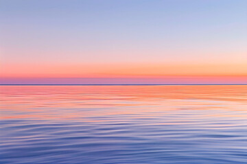 Fototapeta premium Serene Sunset at Sea: A Harmonious Blend of Pantone Colors Reflecting the Beauty of Nature at Dusk