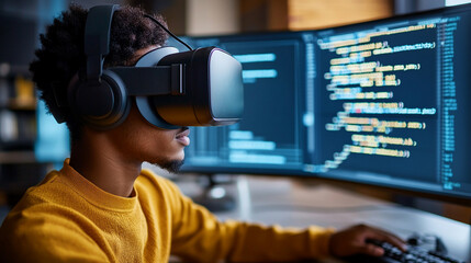 Boy creating VR content These tools leverage large language models and machine learning to analyze and suggest code