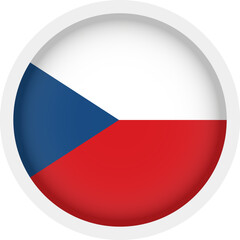 Fototapeta premium Czech Flag Icon