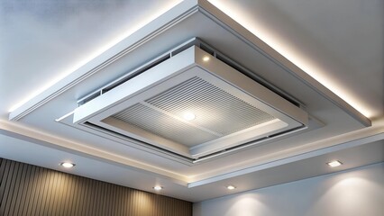 Obraz premium Modern HVAC Design: A Seamless Blend of Function and Style AI Generated