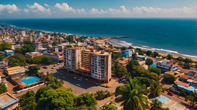 Conakry capital Guinea, panorama