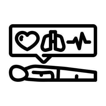 recommend clip art: resuscitation ambulance line icon vector. resuscitation ambulance sign. isolated contour symbol black illustration