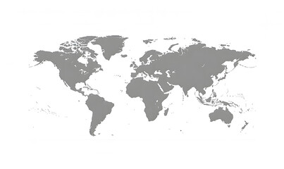Illustration of a Colored map of world design