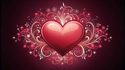 A Delicate Fusion of Fashion and Love: Abstract Heart with Fashion Elements  AI Generated