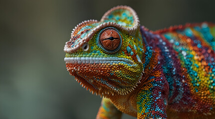 close up of a lizard. Genrative.ai