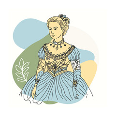 Old engraving style vector illustration