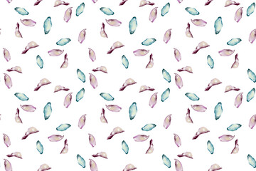 seamless watercolor floral colorful bright pattern