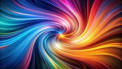 Obraz premium Abstract Symphony of Hues: A vibrant exploration of color and form generative AI