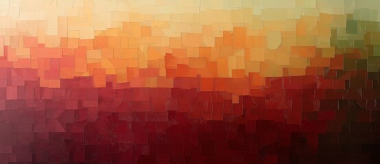 Background with a textured feel, featuring brush strokes of warm colors creating an abstract mosaic. Perfect for projects related to art, design, and backgrounds