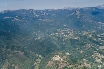Fototapeta premium Labro hilltop village in Rieti valley, Italy