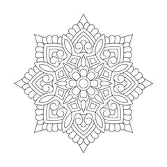 Adult Best Flower Design coloring book mandala design