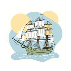 Old engraving style vector illustration