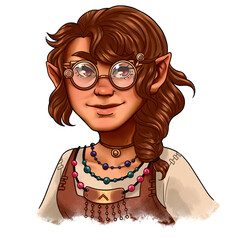 Fantasy Gnome Girl Portrait