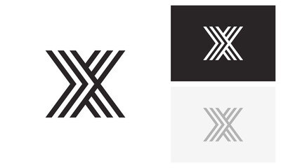 X logo, letter x, initial x logo design
