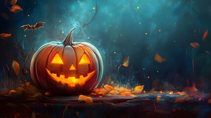 Fototapeta premium Halloween party design template for Halloween party poster