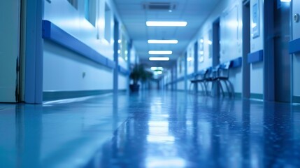 Fototapeta premium Sterile Hospital Hallway