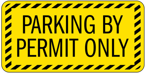 Parking permit signs