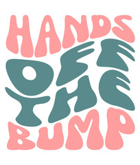 Retro, Pregnency,  Craft Design. T-shirt Design. Illustration