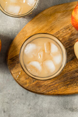 Cold Boozy Polish Szarlotka Apple Cider Cocktail