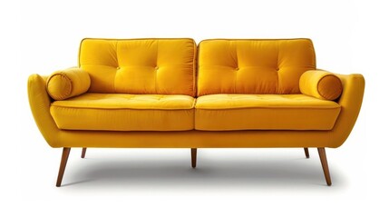 Scandinavian yellow couch images