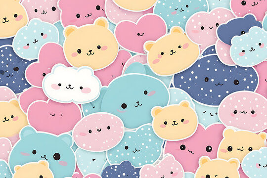 Fototapeta Playful Pastel Background