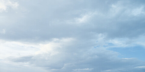 blue soft sky clouds Light dusk, blurred focus white fluffy Darkening clouds sunshine Ethereal Landscape shot incredible sky dramatic sky emotion love winter snow pattern storm template use canvas sp
