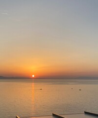 Obraz premium sunset over the sea