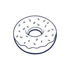 Donut Vector Art Illustration Design