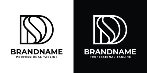 Letters DS Monogram Logo, suitable for any business with SD or DS initials