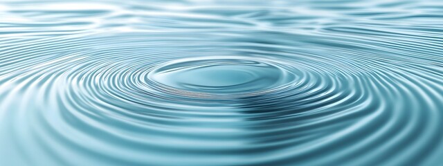 A light blue background with water ripples, featuring circular and wavy patterns