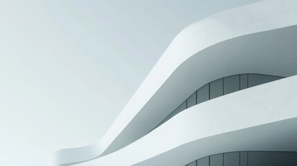 Curved surfaces and lines create a striking contemporary architectural design