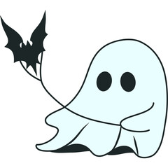 Cute Halloween Ghost
