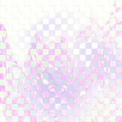 Checkered pattern with watercolor seamless pattern . digital painting . pastel trendy elements .