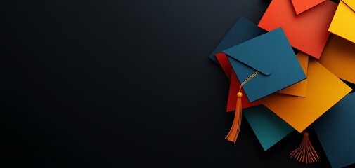 Graduate reunion flat design top view alumni meet-up theme animation Complementary Color Scheme