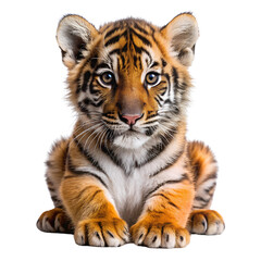 Obraz premium baby tiger, Transparent background