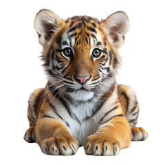 Obraz premium baby tiger, Transparent background