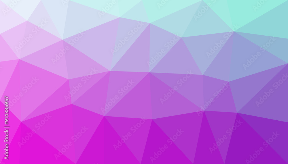 Wall mural abstract colorful gradient triangulated background