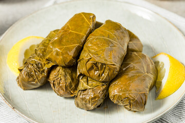 Healthy Greek Stuffed Grape Leaves