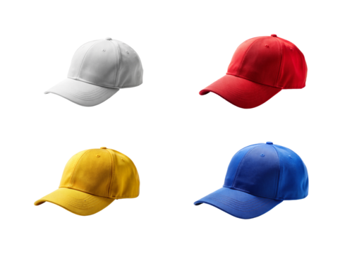 Cap Mockup Collection Isolated, Cut Out