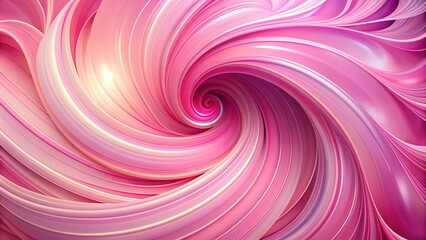 Obraz premium Abstract Pink Swirls on a Pink Background Generative AI