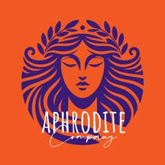 Aphrodite Company - Vector Flat Logo Illustration