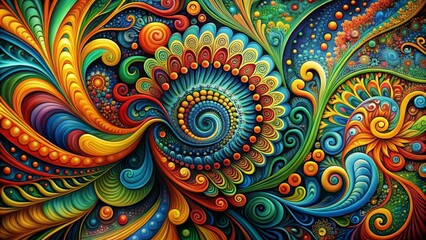 Abstract Colorful Swirls A Digital Art Composition, digital art, abstract art, colorful swirls, abstract background