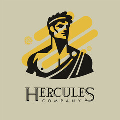 Hercules Company - Vector Flat Logo Illustration