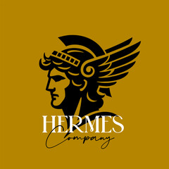 Hermes Company - Vector Flat Logo Illustration