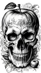 Fototapeta premium Black & Grey Tattoo Design 