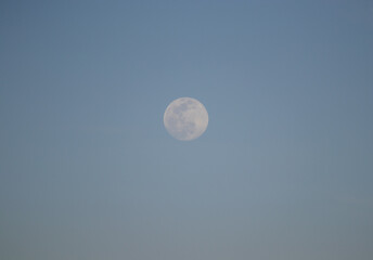 Full Moon in daylight.  © Brent