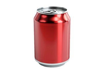 Refreshing Diet Soda Can Isolated on Transparent Background