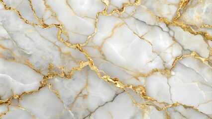 Küchenrückwand glas motiv Ethereal Marble Dreams: A Symphony of White and Gold  generative AI